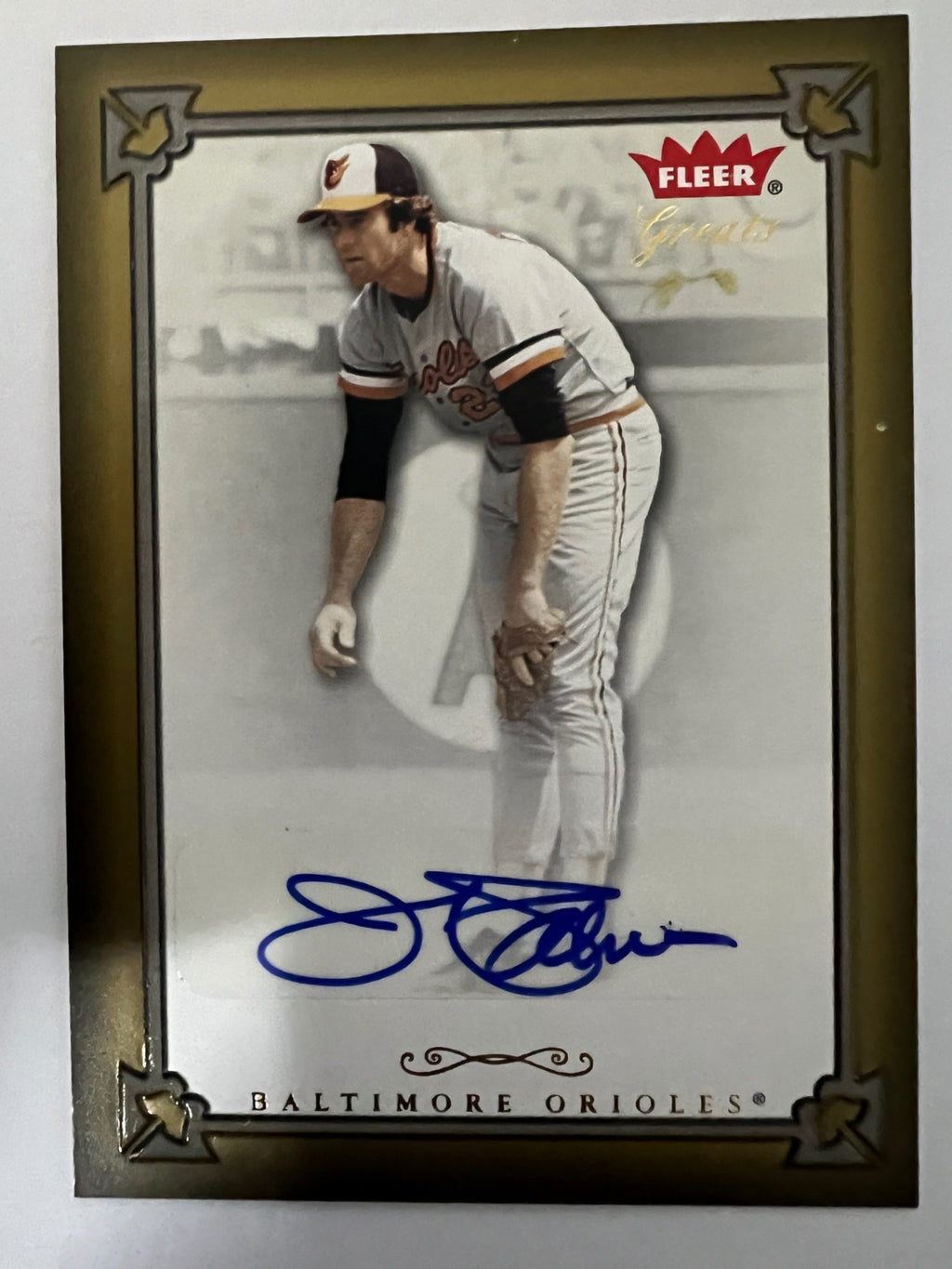 2004 Fleer Greats of the Game Jim Palmer GBA-JP Auto