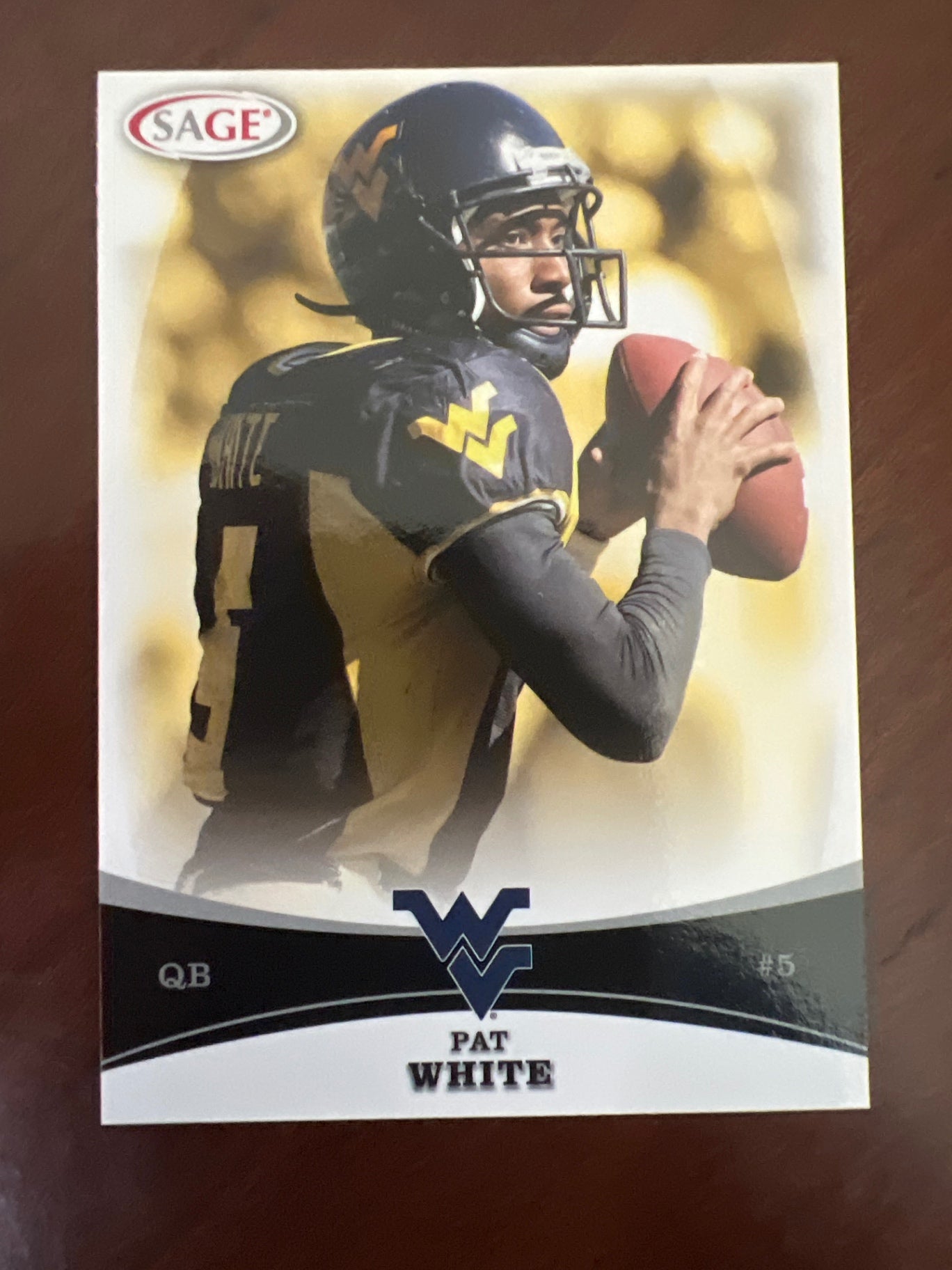 2009 SA-GE Sage Pat White #54 Rookie RC