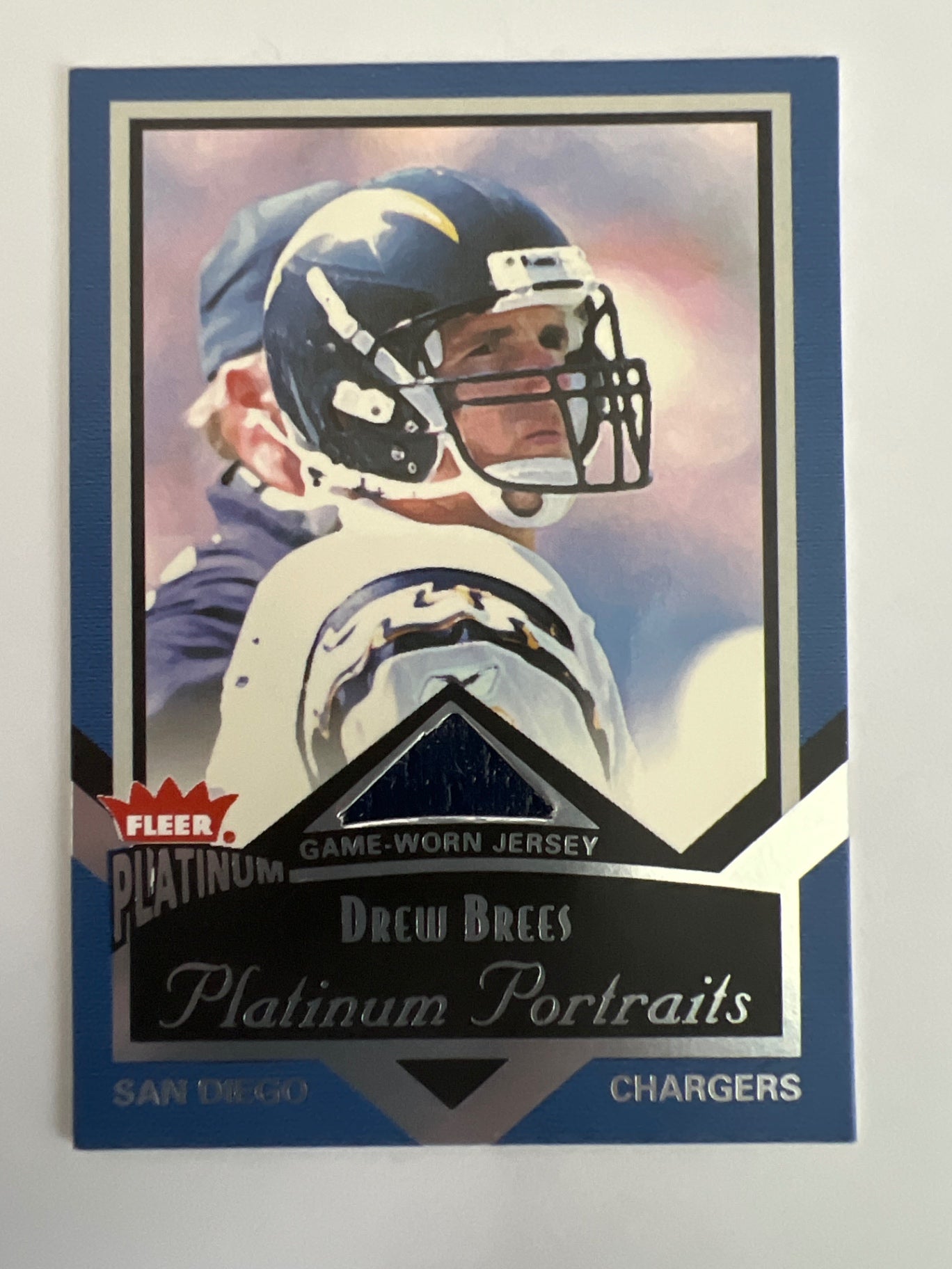 2002 Fleer Platinum Drew Brees Jersey Card