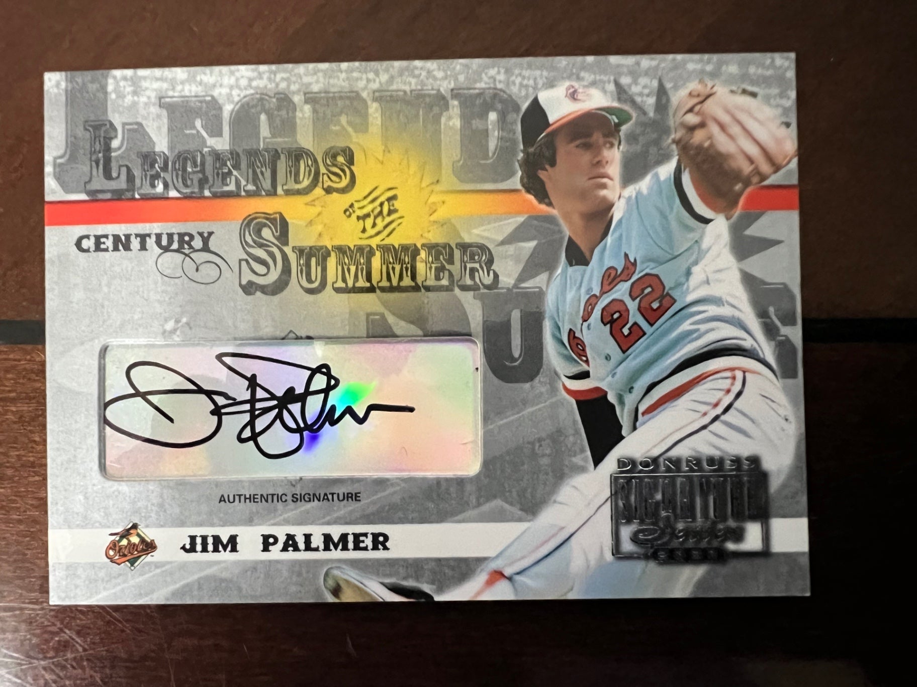 2003 Donruss Signature Jim Palmer Auto LS-20 HOF