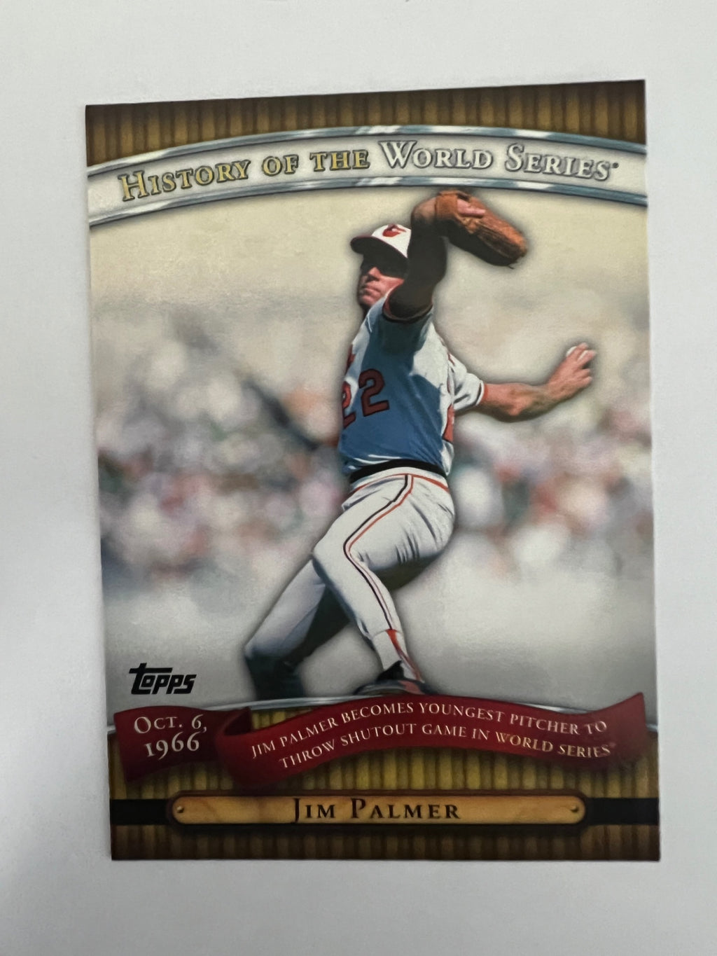 2010 Topps Jim Palmer World Series #HWS14