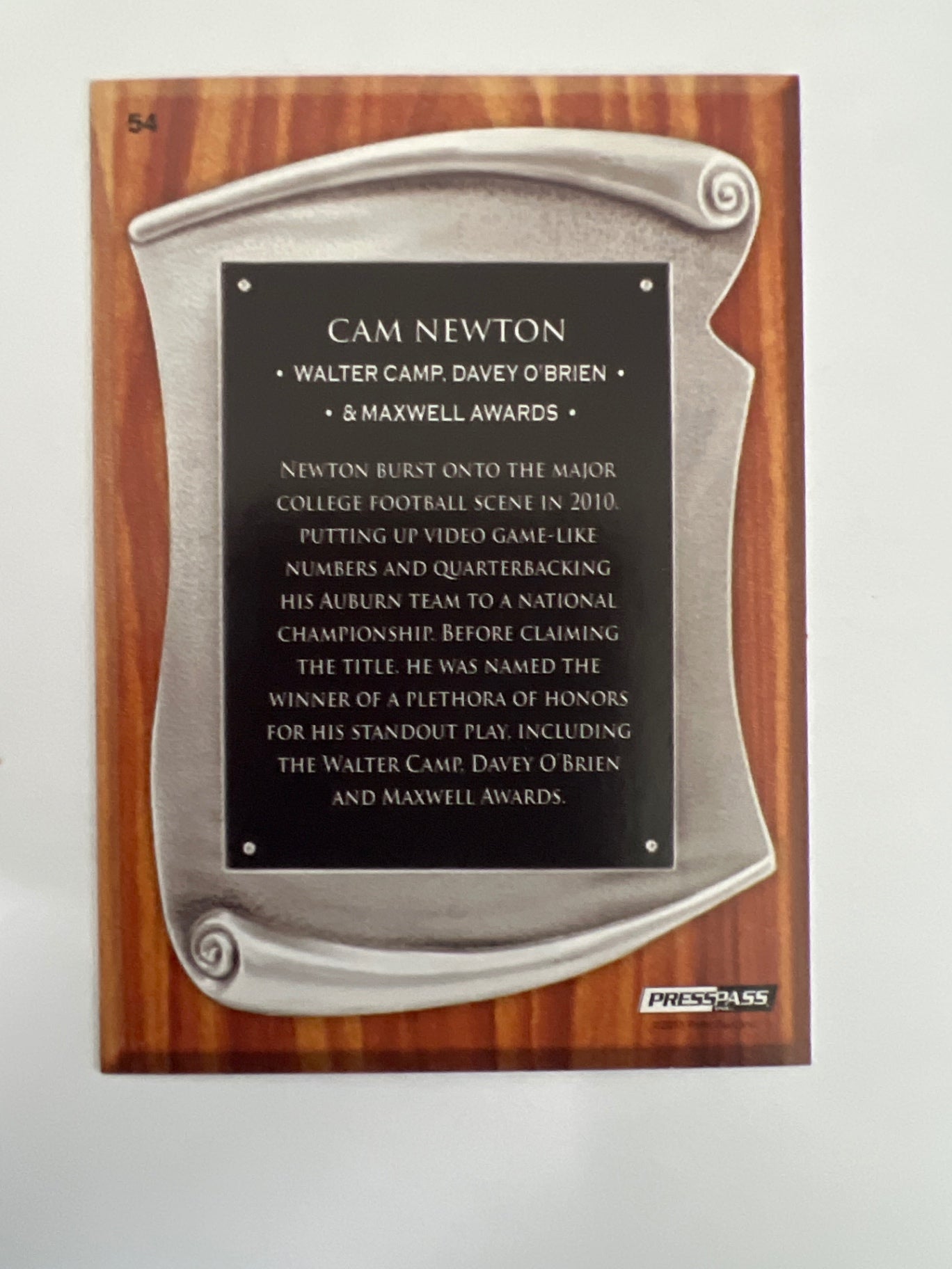 2011 Press Pass Cam Newton #54 Rookie RC