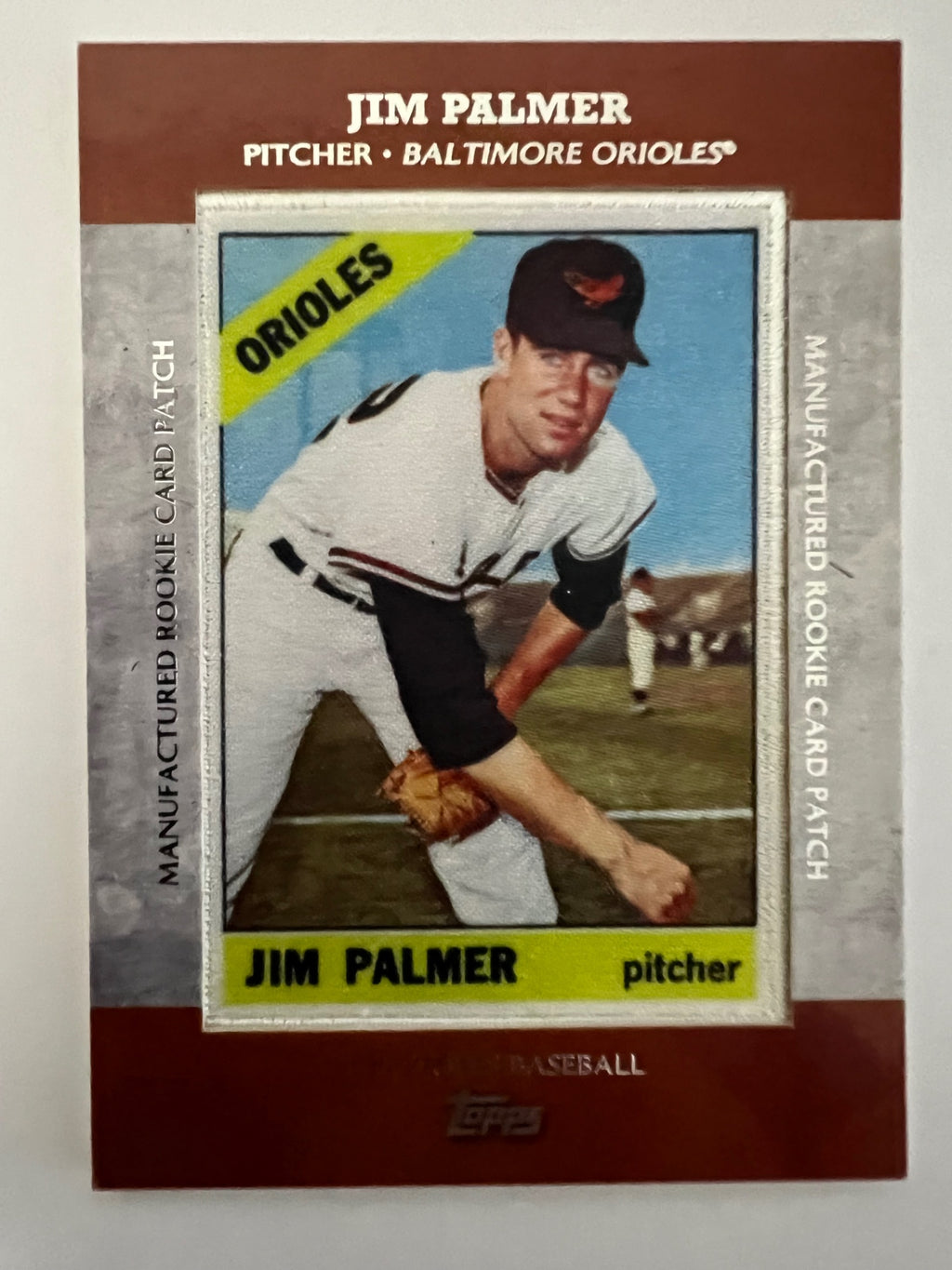 2013 Topps Jim Palmer Patch Card #RCP-13 Orioles