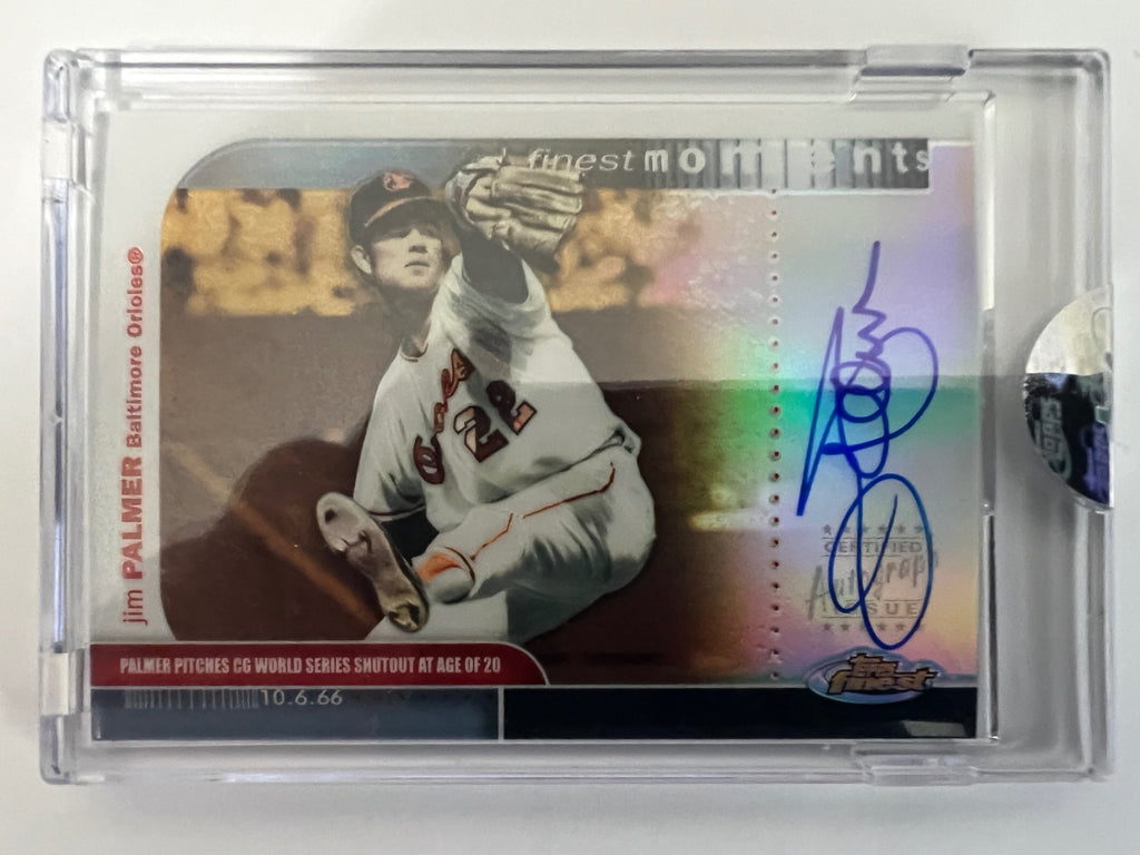 2003 Topps Finest Moments Jim Palmer Auto
