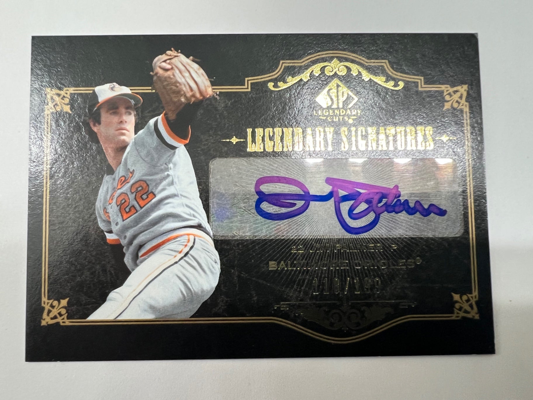 2007 SP Legendary Cuts Jim Palmer /199