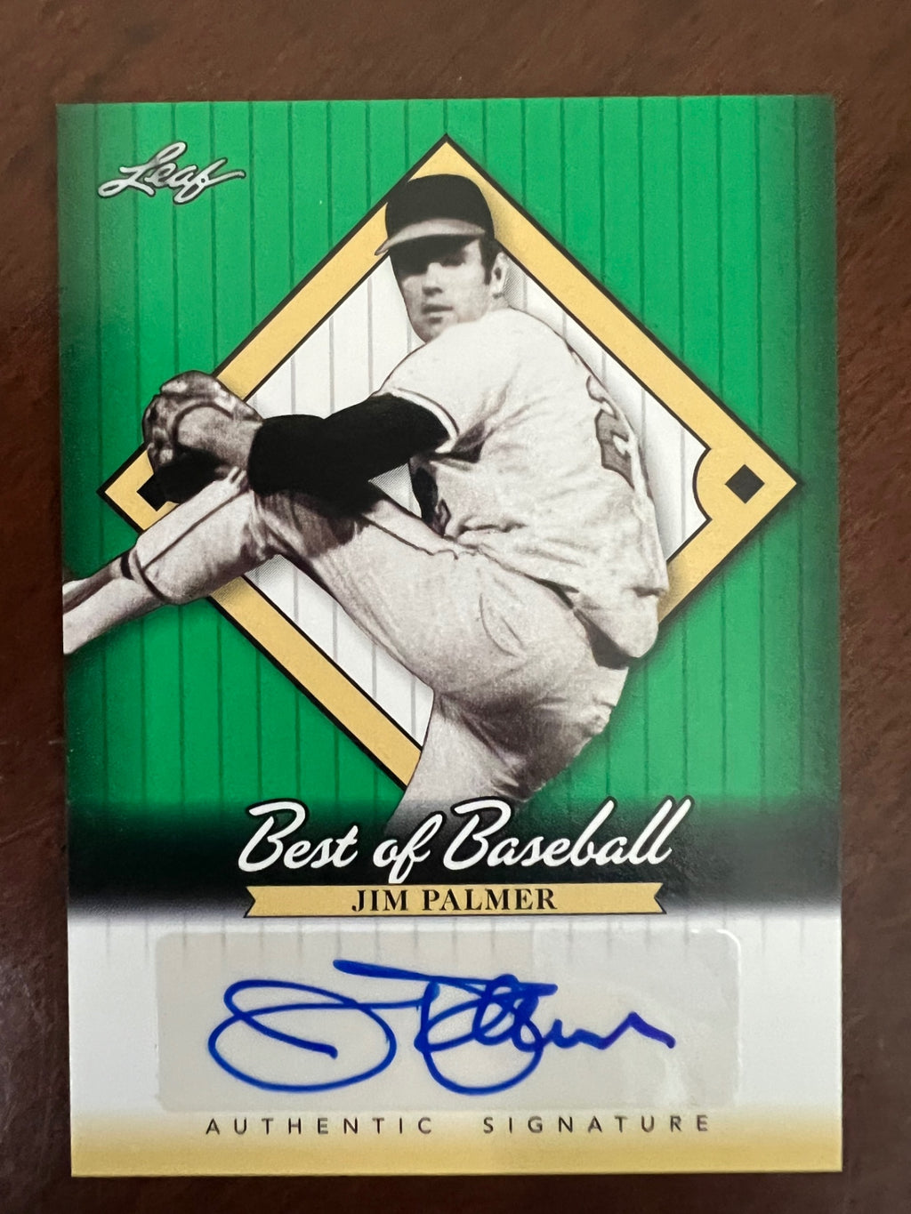 2013 Leaf Best of Baseball Jim Palmer Auto