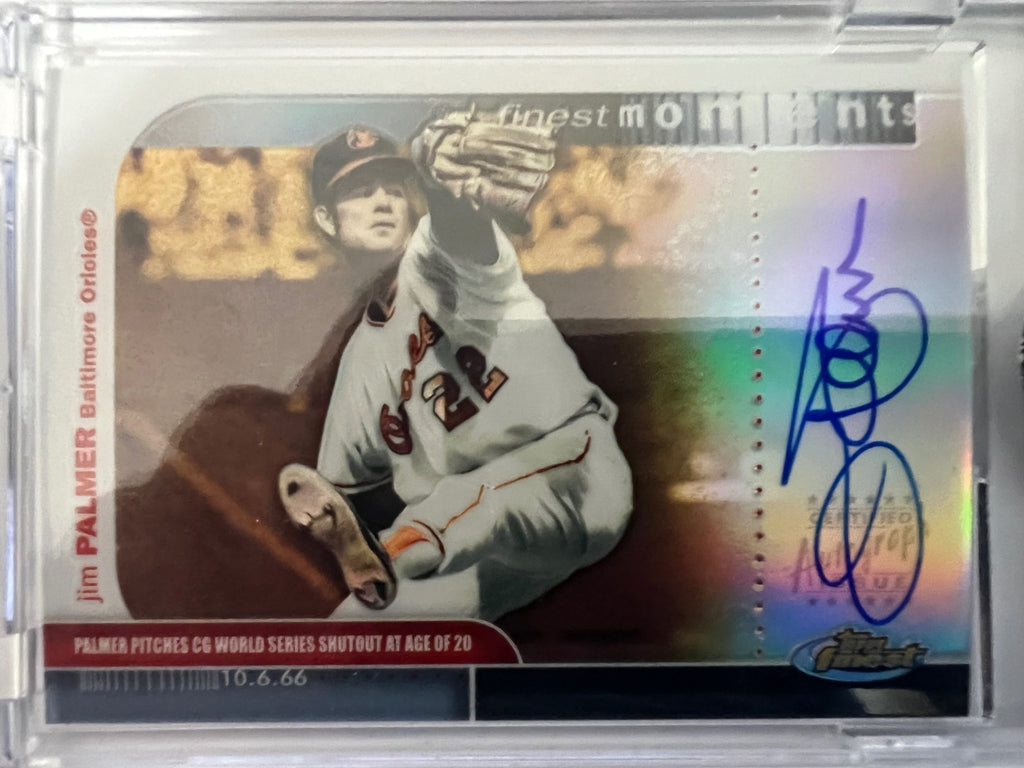 2003 Topps Finest Moments Jim Palmer Auto
