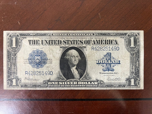 1923 $1 Silver Certificate Horse Blanket