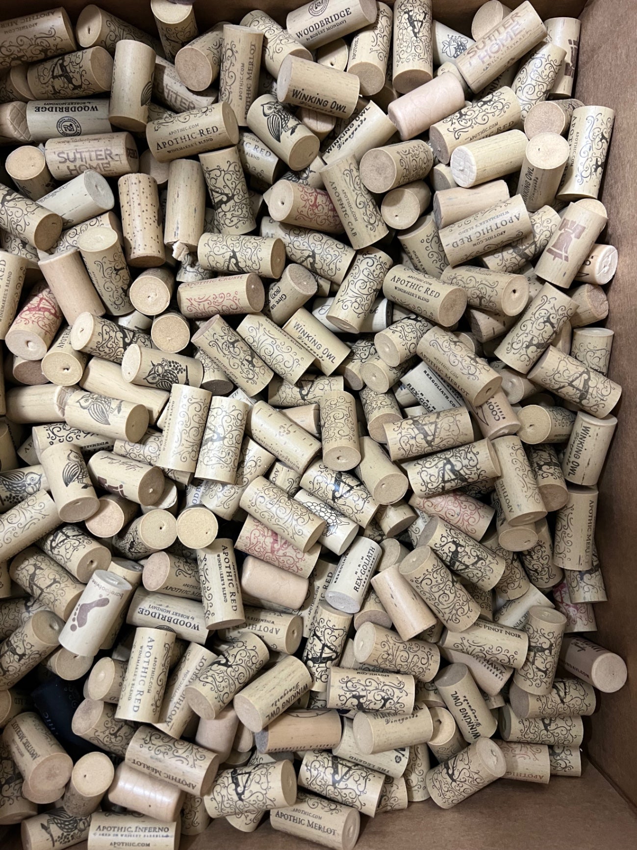 Bulk Used Wine Corks for Crafts 4.5 lbs