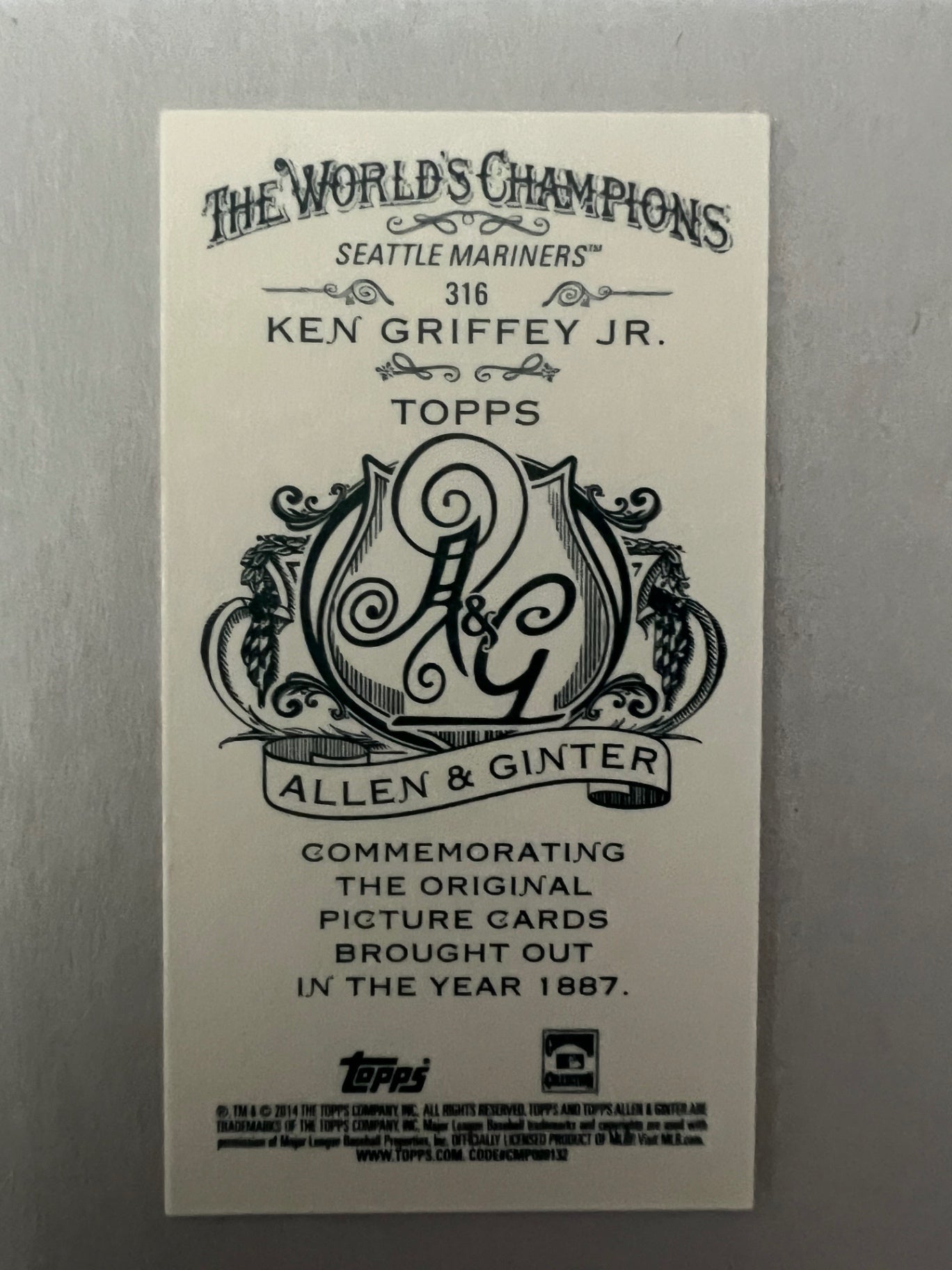 Ken Griffey Jr. 6-Card Lot - 1999-2013 - Allen & Ginter SP, USA Champions, Ovation