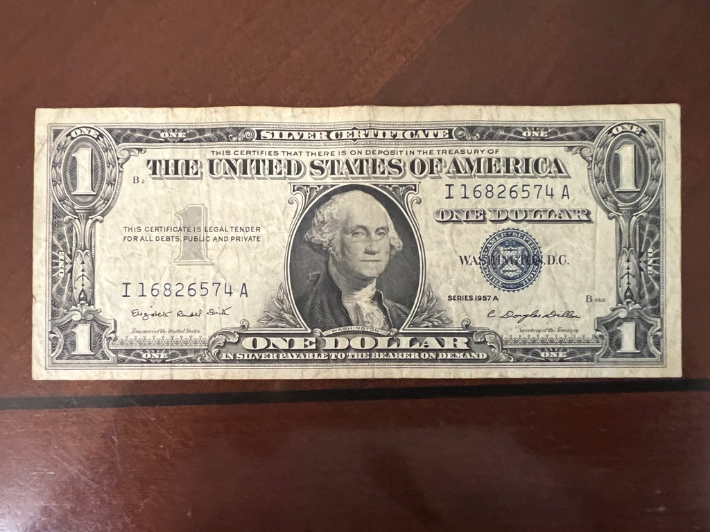 Lot of (5) 1957-A $1 Silver Certificates - Blue Seals - Smith/Dillon Signatures