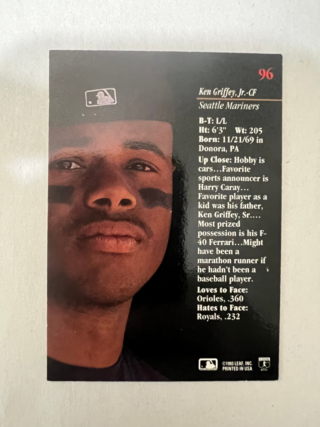 Ken Griffey Jr. 6-Card Lot - 1990-2004 - Score Dream Team, Post Cereal, Studio