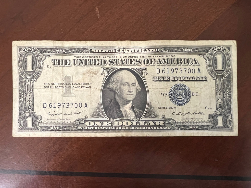 Lot of (5) 1957-A $1 Silver Certificates - Blue Seals - Smith/Dillon Signatures