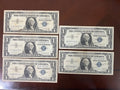 Lot of (5) 1957-A $1 Silver Certificates - Blue Seals - Smith/Dillon Signatures