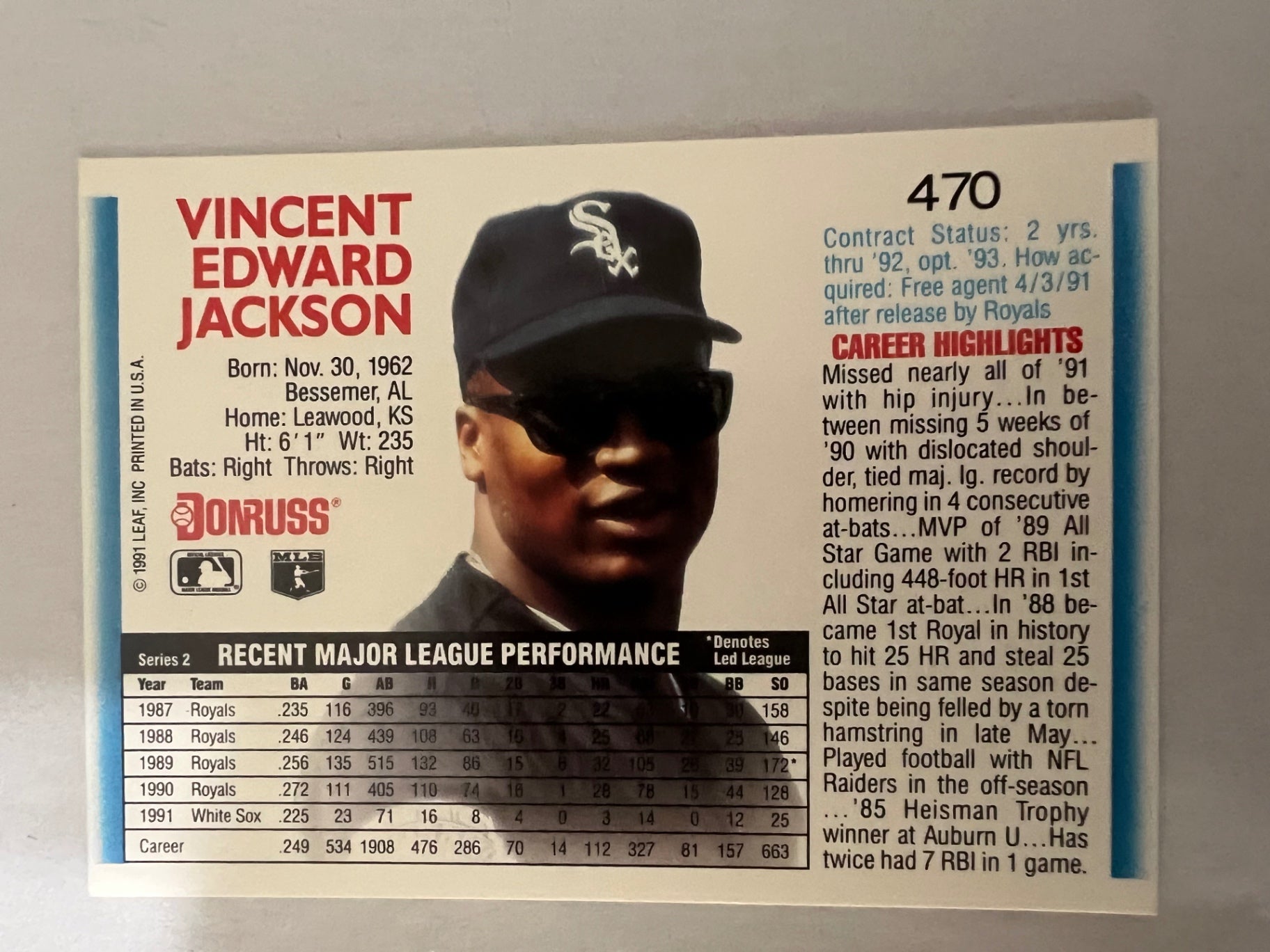 Bo Jackson 11-Card Legacy Lot - 1988-1992 - Topps #750, Pro Set, Diamond Kings