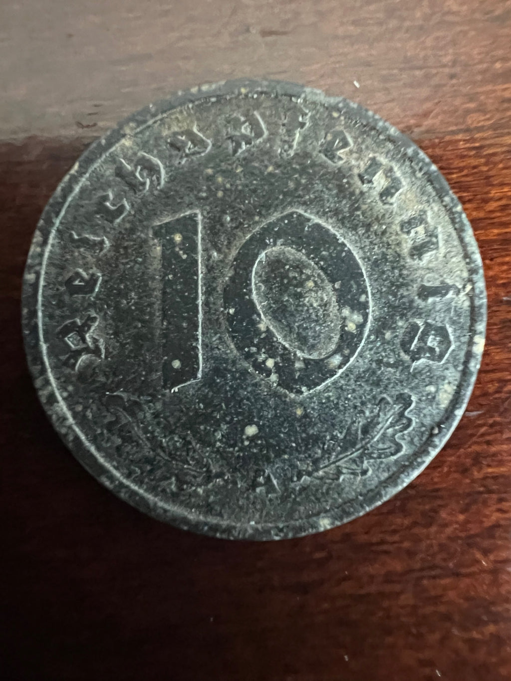 1944-A German 10 Reichspfennig Swastika Coin
