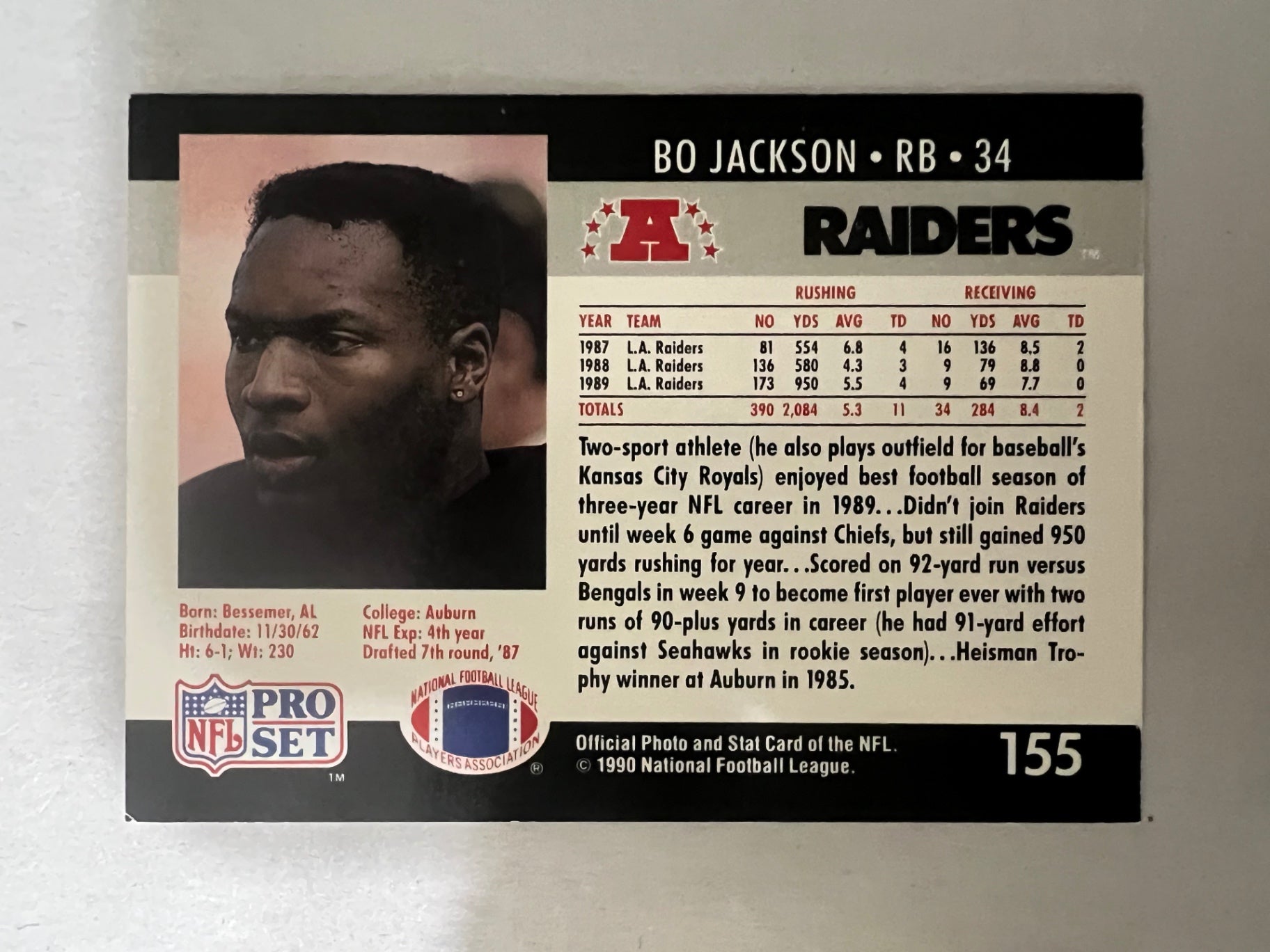 Bo Jackson 11-Card Legacy Lot - 1988-1992 - Topps #750, Pro Set, Diamond Kings