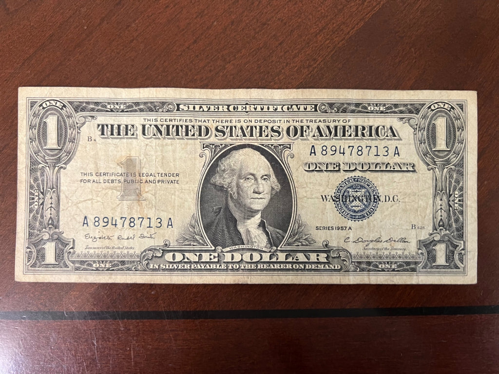 Lot of (5) 1957-A $1 Silver Certificates - Blue Seals - Smith/Dillon Signatures