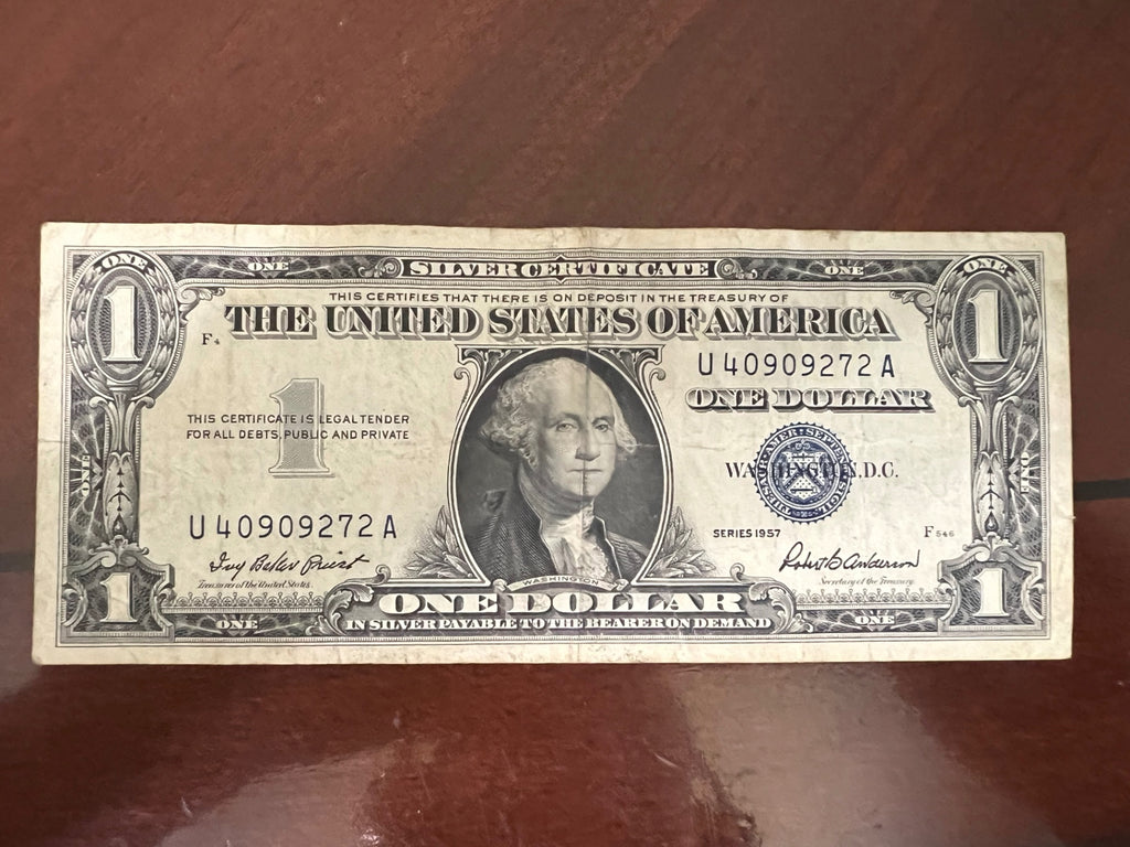 Lot of (5) 1957 $1 Silver Certificates - Blue Seals