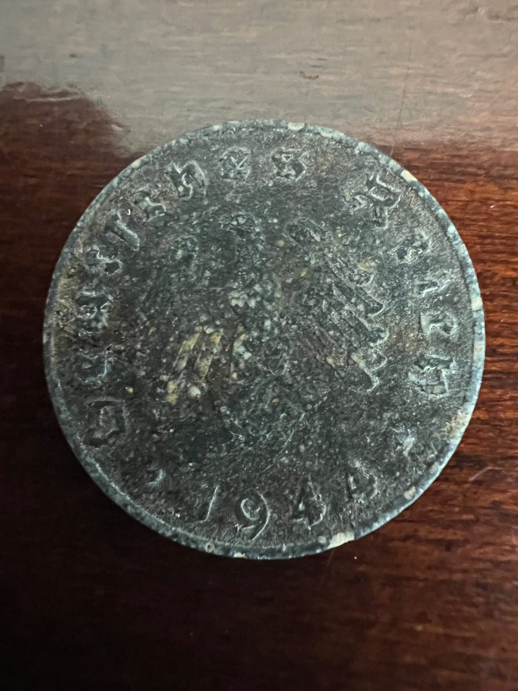 1944-A German 10 Reichspfennig Swastika Coin