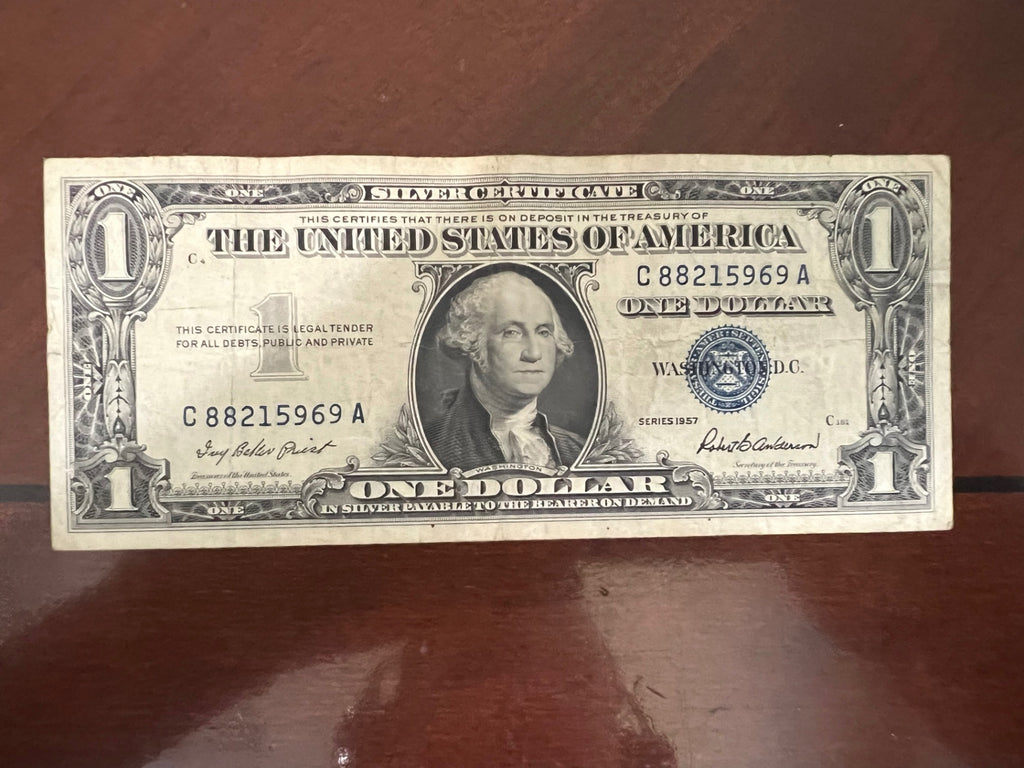 Lot of (5) 1957 $1 Silver Certificates - Blue Seals