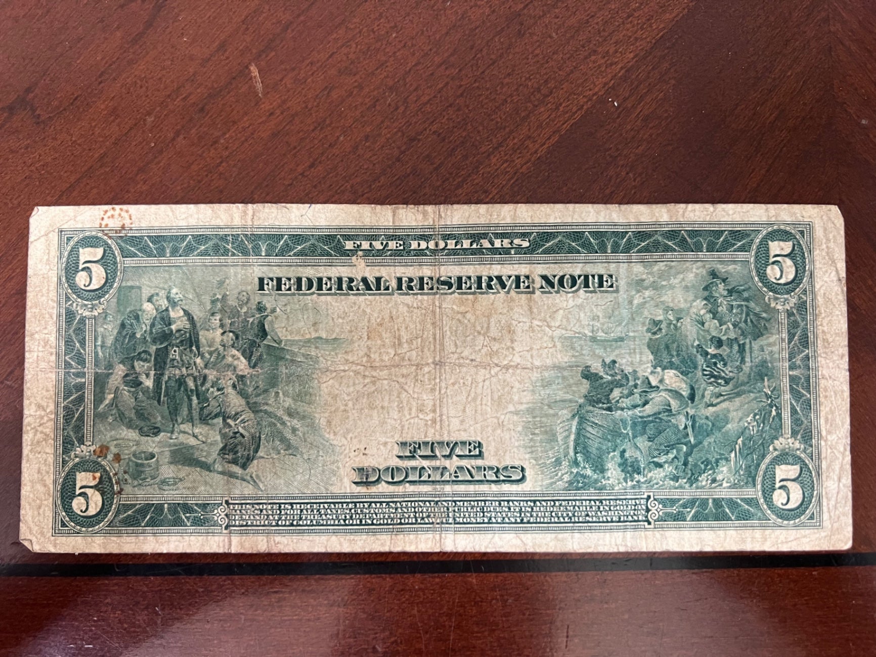 1914 $5 Blue Seal FRN Horse Blanket B65373003B