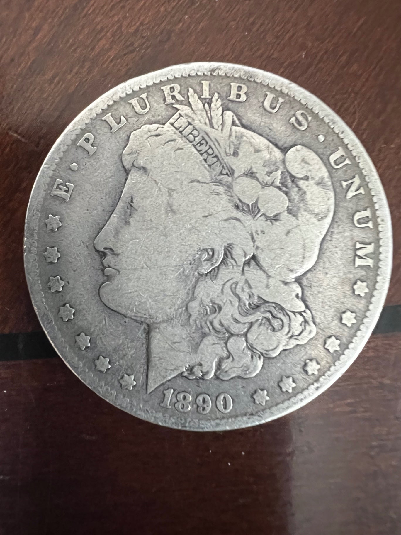 1890-P Morgan Silver Dollar