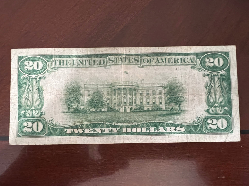 1928 $20 Gold Certificate Serial A25099717A