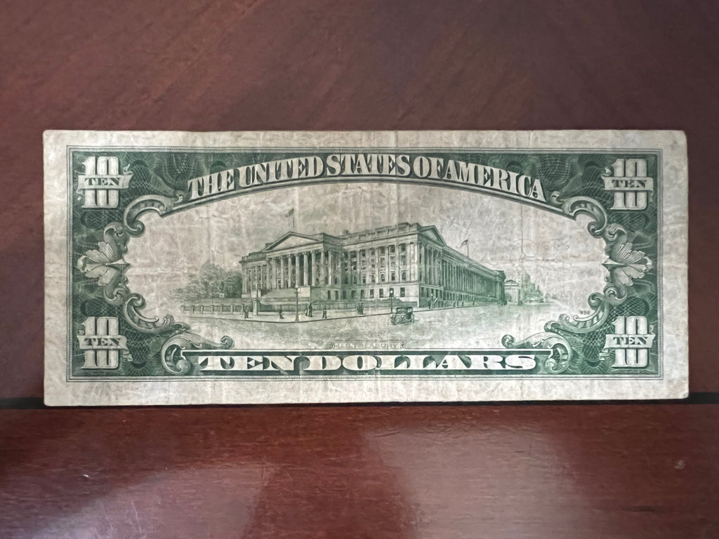 WWII 1934A $10 Gold Seal Silver Certificate