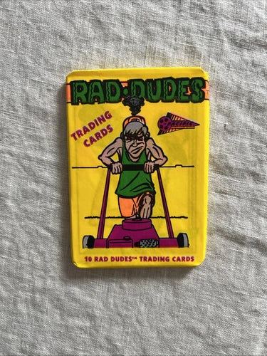 1991 Pacific Rad Dudes Lawnmower Sealed Wax Pack