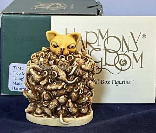 Harmony Kingdom Too Much Of A Good Thing Cat Box Figurine