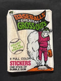 1988 Leaf Baseballs Greatest Gross Outs Sealed Wax Pack White Wrapper
