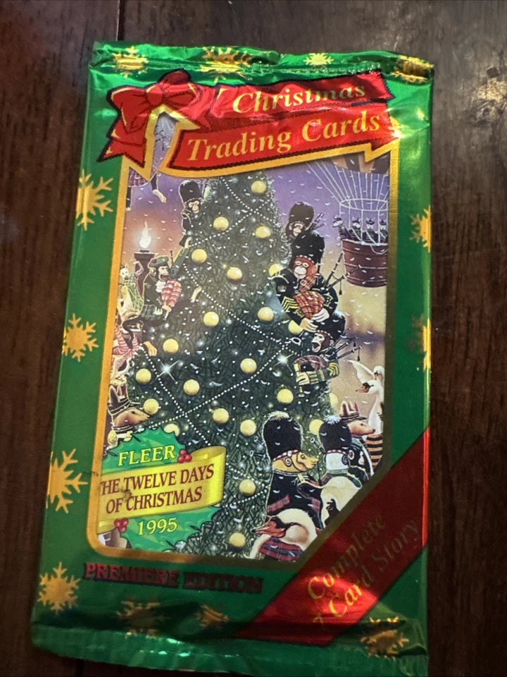 1995 Fleer Christmas Twelve Days Gold Ball Tree Pack