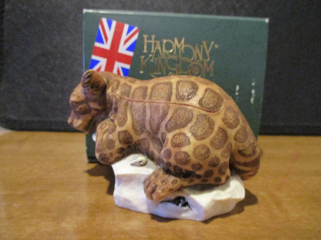 2002 Harmony Kingdom Sweet Spot Leopard Box Figurine