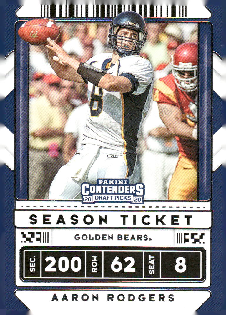 2020 Panini Contenders Draft Picks #3 Aaron Rodgers