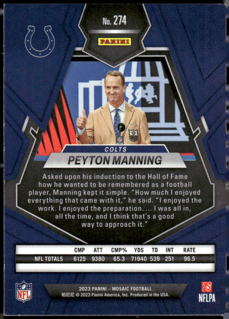 2023 Panini Mosaic #274 Peyton Manning