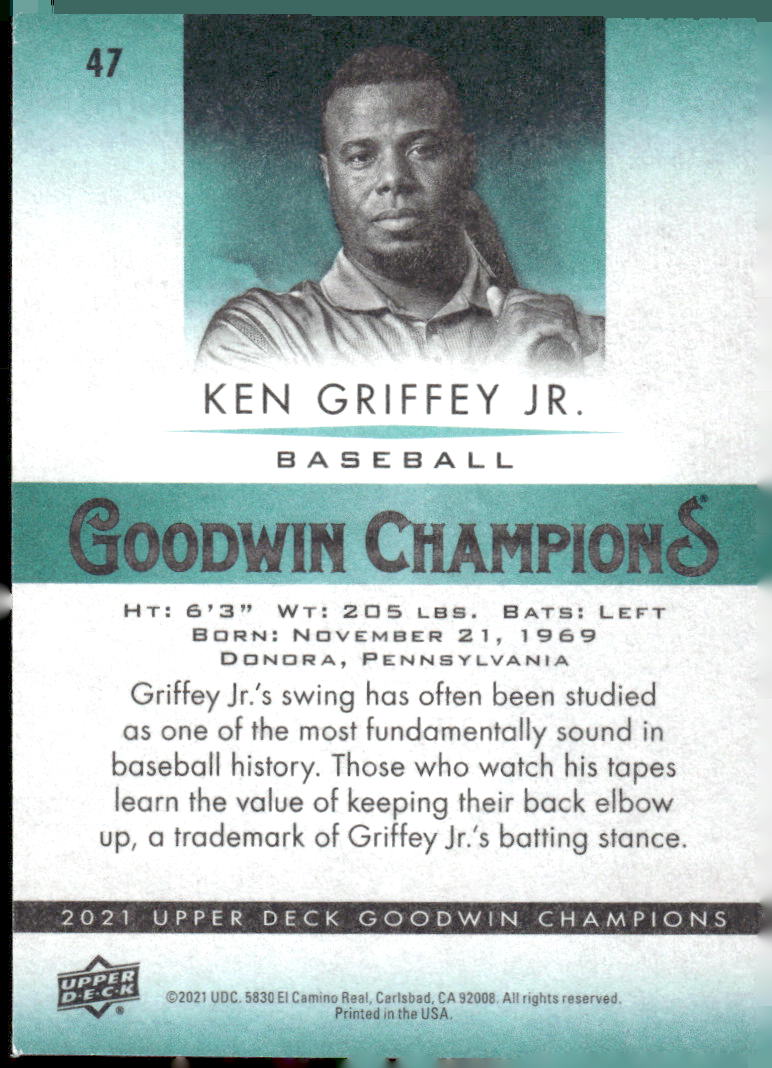 2021 Upper Deck Goodwin Champions #47 Ken Griffey Jr.