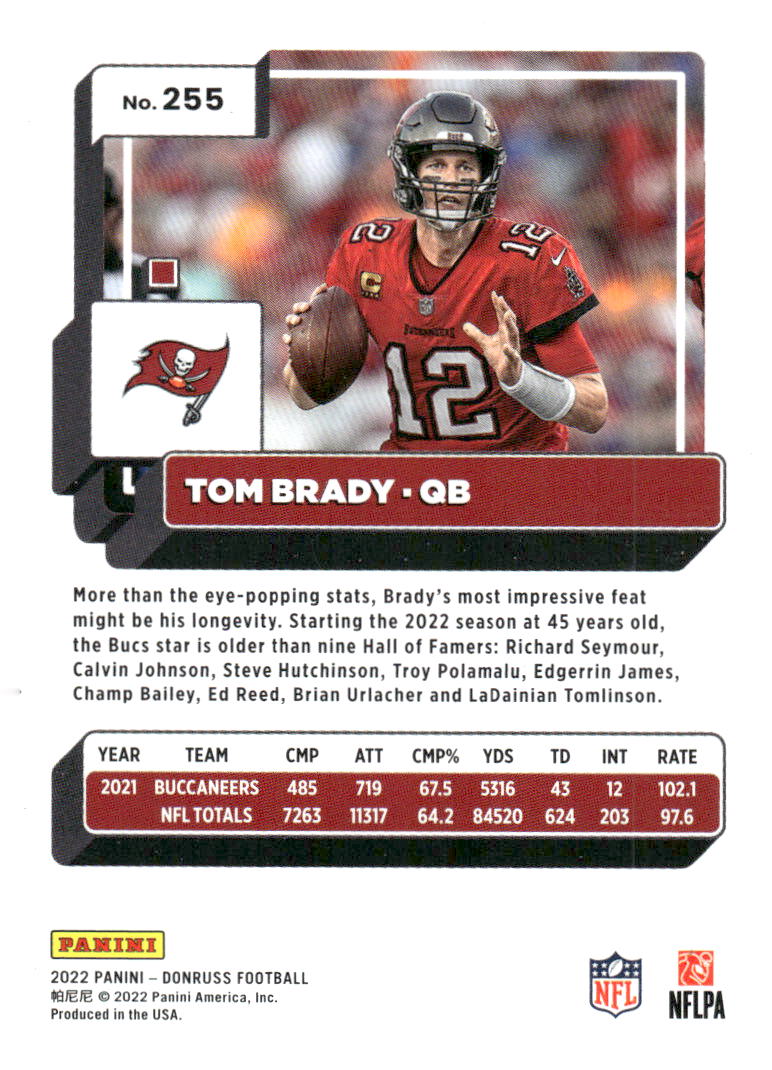 2022 Donruss #255 Tom Brady