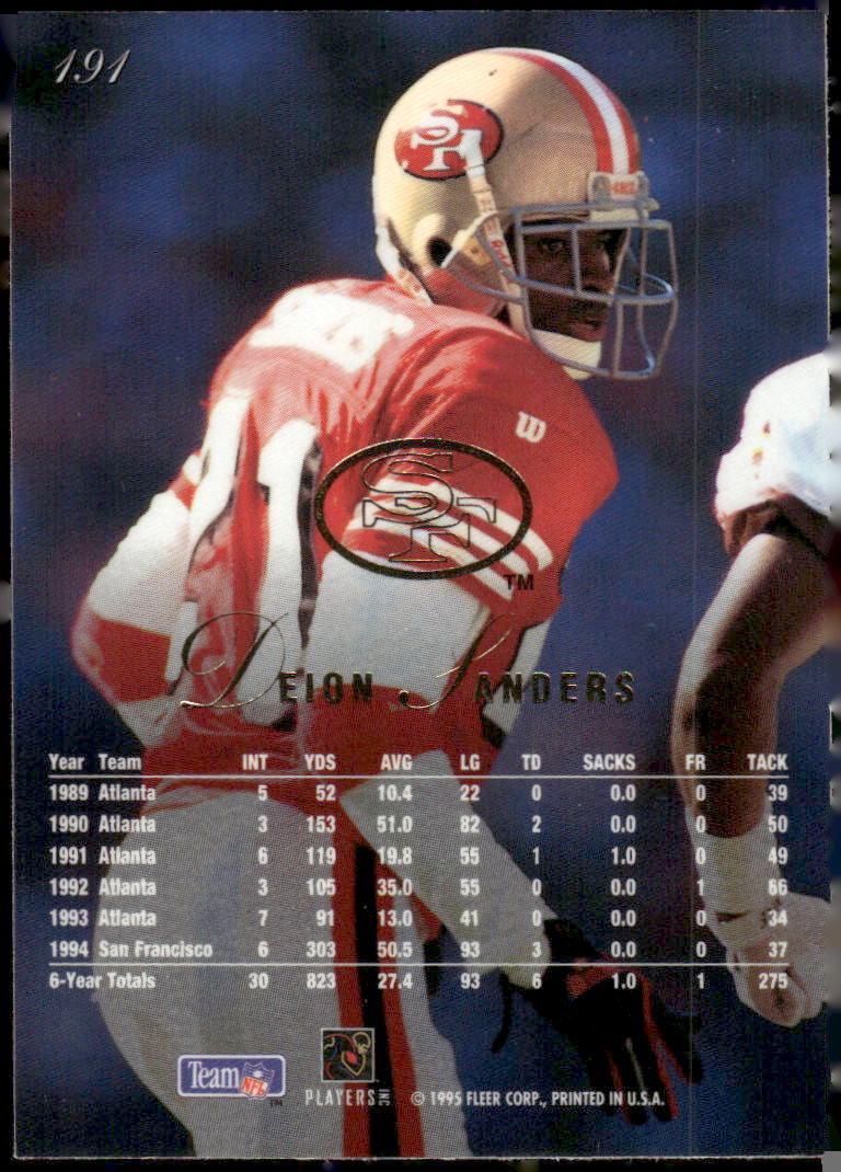 1995 Flair #191 Deion Sanders