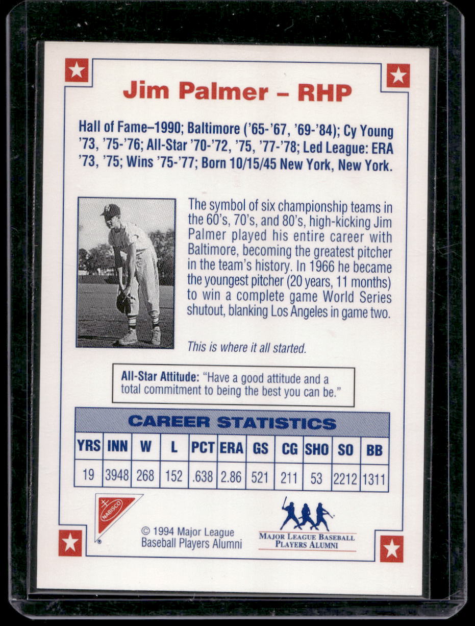1994 Nabisco All-Star Legends Autographs #NNO Jim Palmer