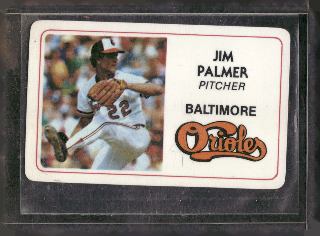 1981 Perma-Graphics Superstar Credit Cards (125- prefix) #125-028 Jim Palmer