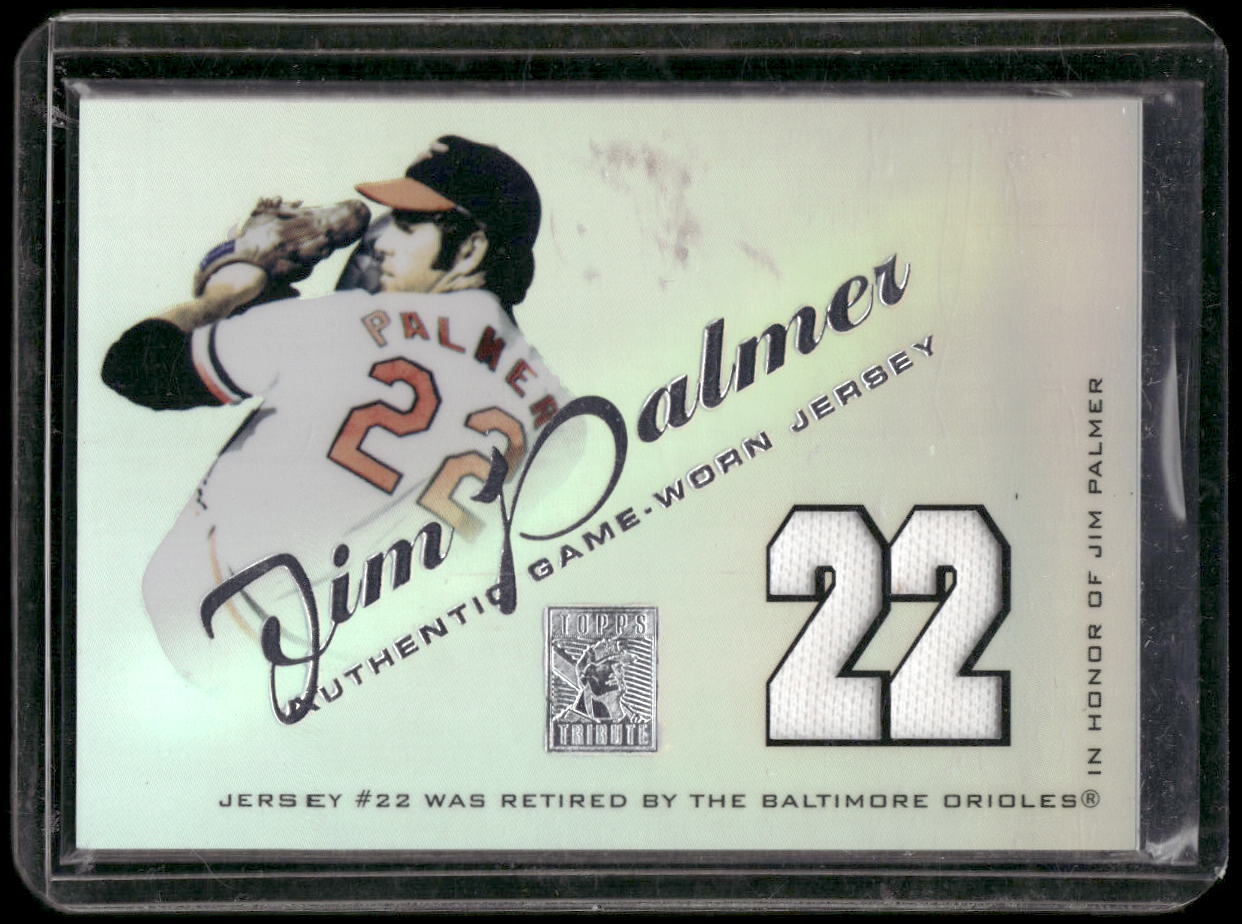 2001 Topps Tribute #RJ-JP Jim Palmer Game Worn Relics