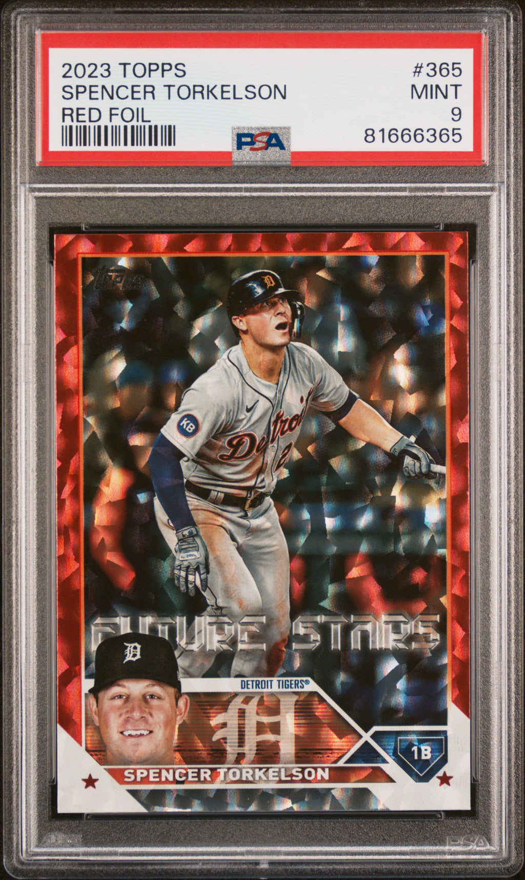 2023 Topps #365 Spencer Torkelson Red Foil PSA 9 #/199