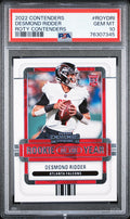 2022 Contenders Desmond Ridder Rookie of the Year Emerald ROY-DRI PSA 10
