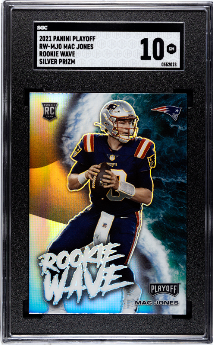 2021 Panini Playoff #RW-MJO Mac Jones Rookie Wave Silver SGC 10