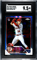 2023 Topps Chrome #188 Logan O'Hoppe Prism Refractors SGC 9.5
