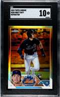 2023 Topps Chrome #204 Brett Baty Refractors SGC 10
