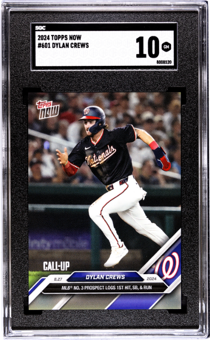 2024 Topps Now #601 Dylan Crews SGC 10