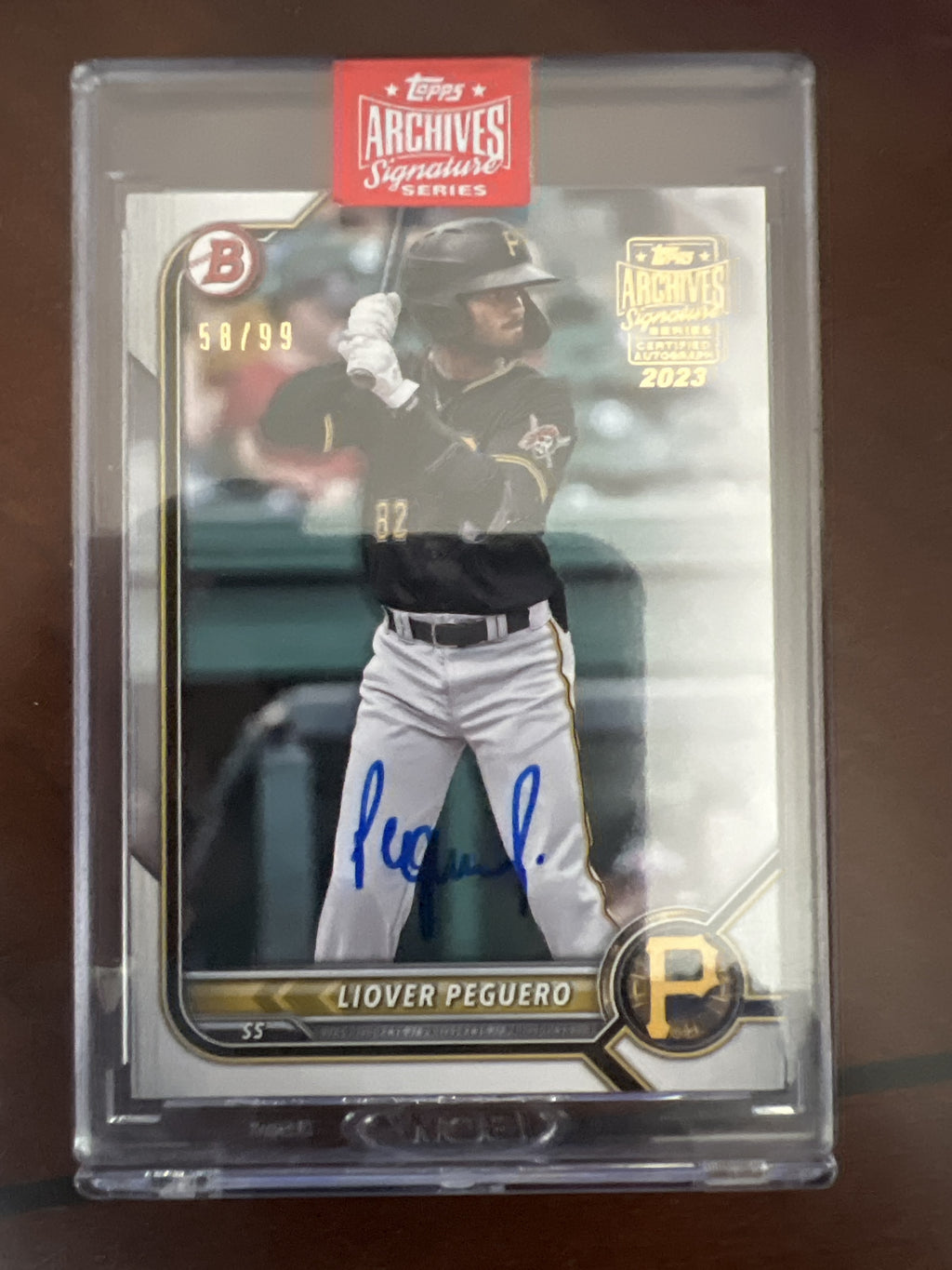 2022 Bowman #BP-34 Liover Peguero Topps Archives Signature Series