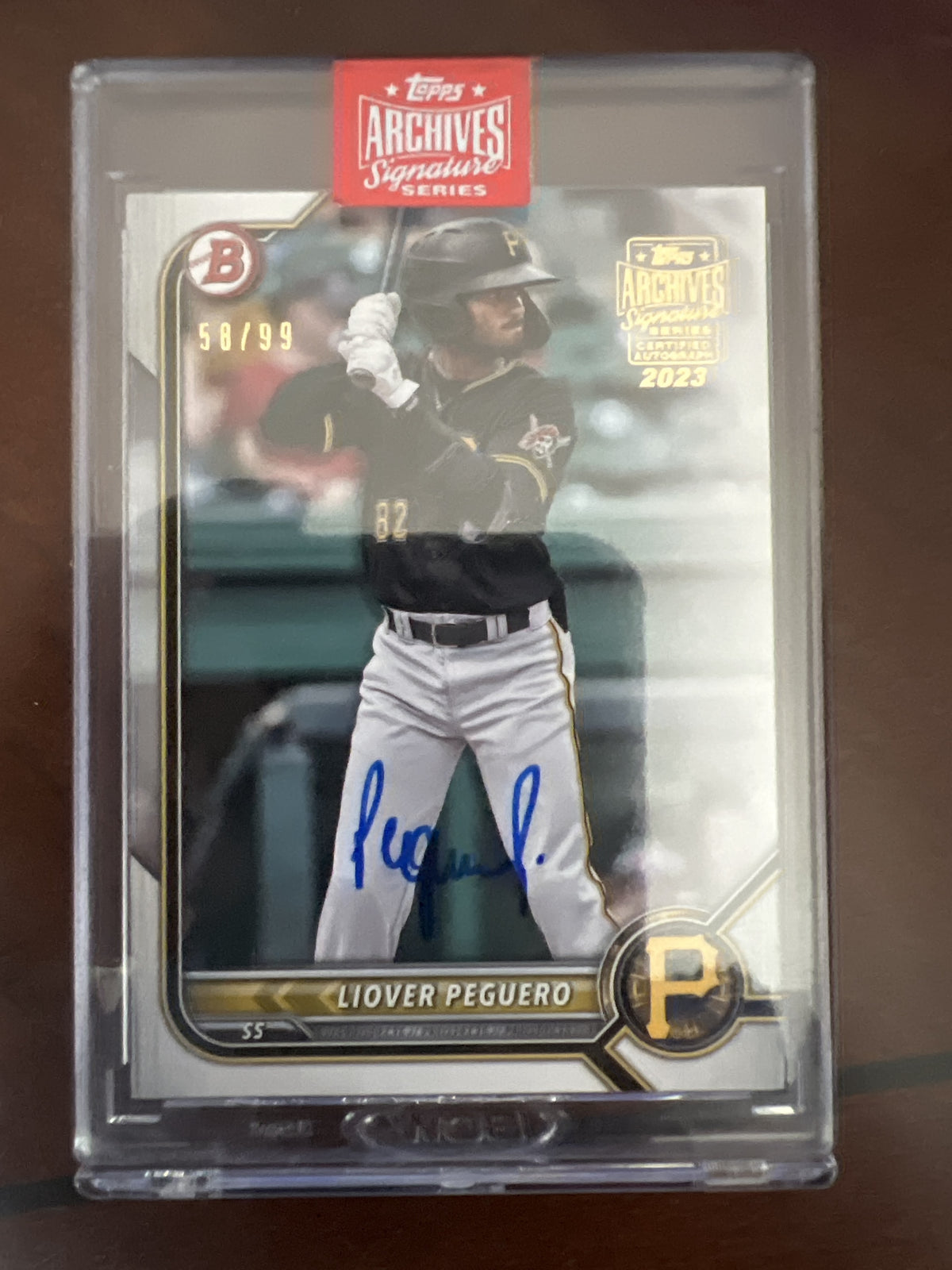 2022 Bowman #BP-34 Liover Peguero Topps Archives Signature Series